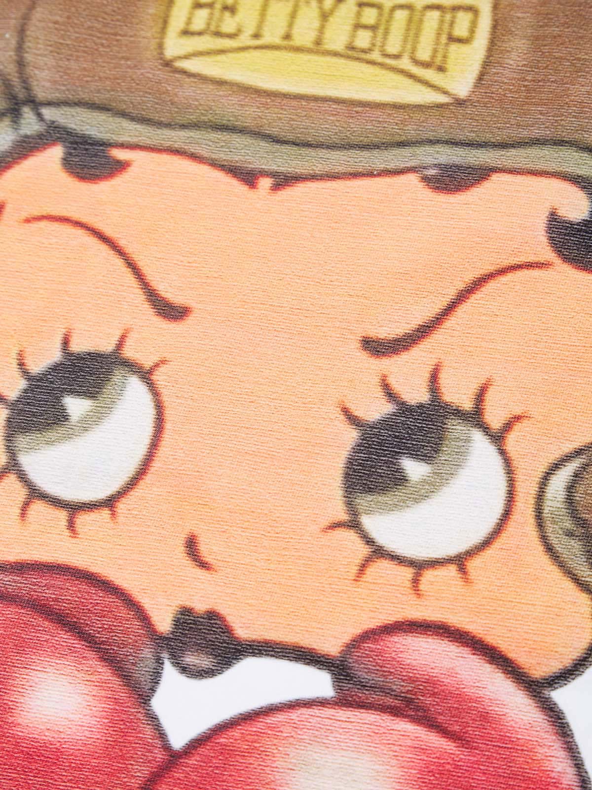 Cartoon girl Boxing Print T-shirt