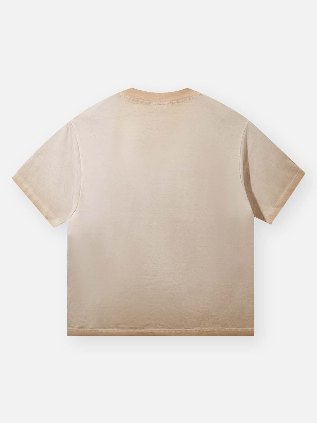 NOISSEY "Instant Luxury" Vintage Washed Graphic Tee - Retro Sand T-Shirt