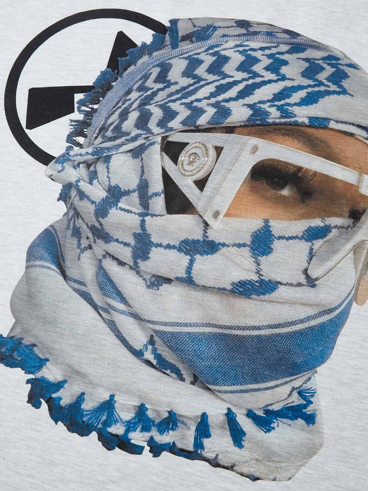 High Quality Desert Scarf Girl Print T-shirt - 310g GRAY