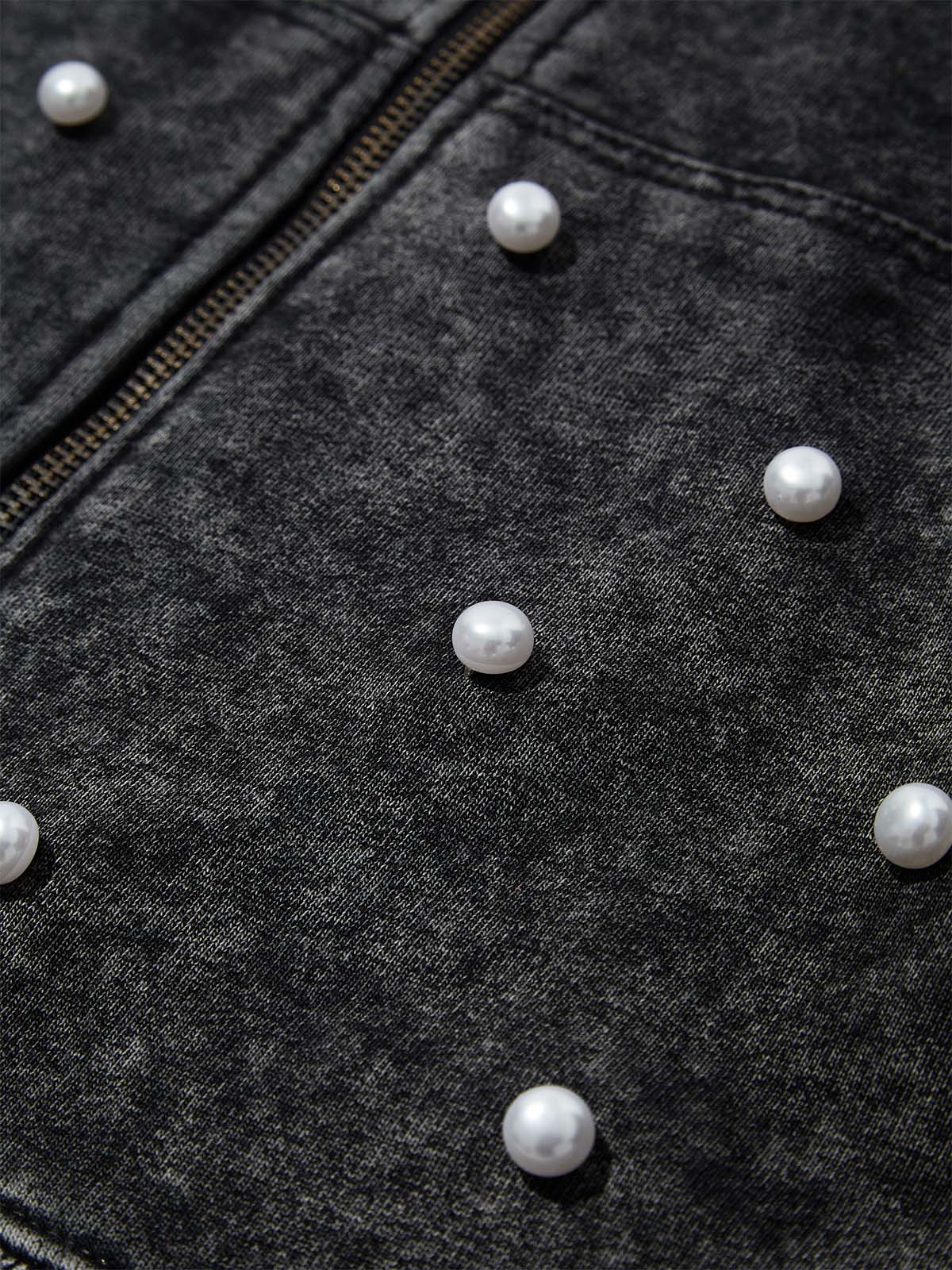 DIY Pearl Hood Print Hoodie