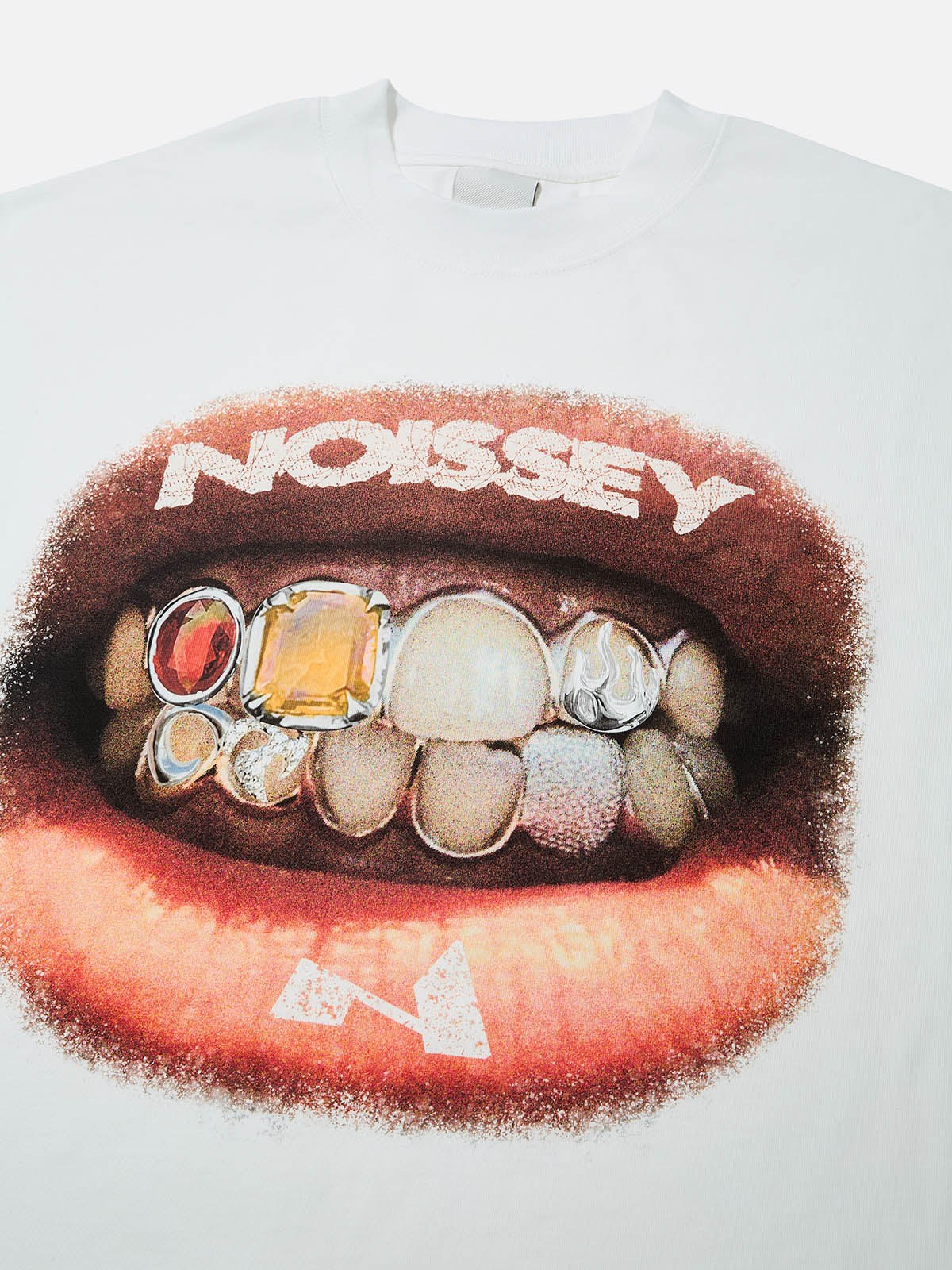 High quality Retro Lip Grills Noissey Print T-Shirt heavyweight