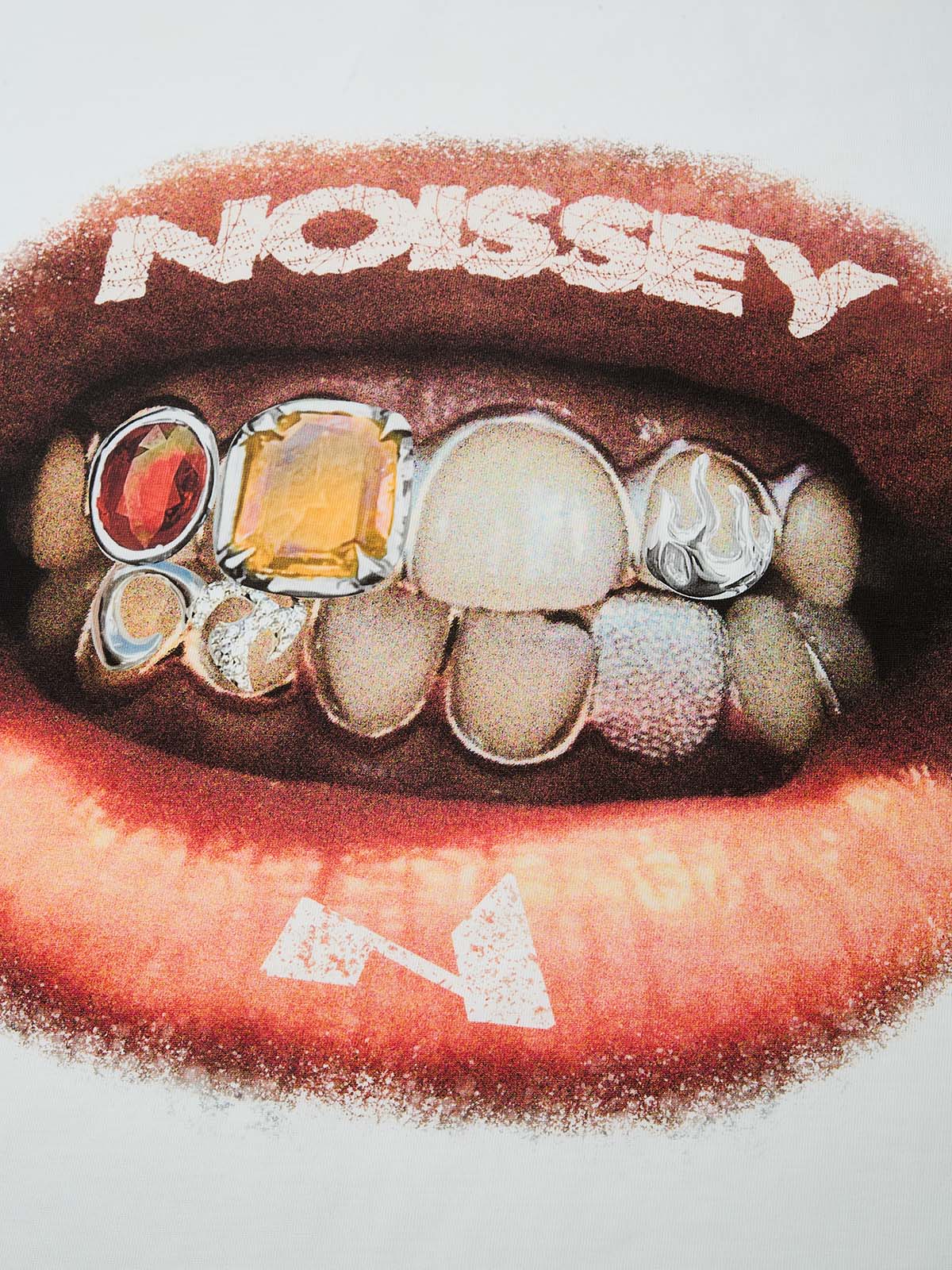 High quality Retro Lip Grills Noissey Print T-Shirt heavyweight