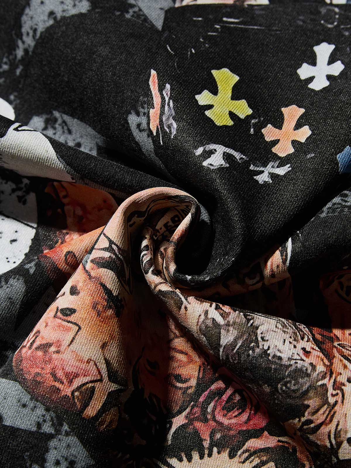 Chrome KO! Champion Print High-Quality Wash heavyweight T-shirt