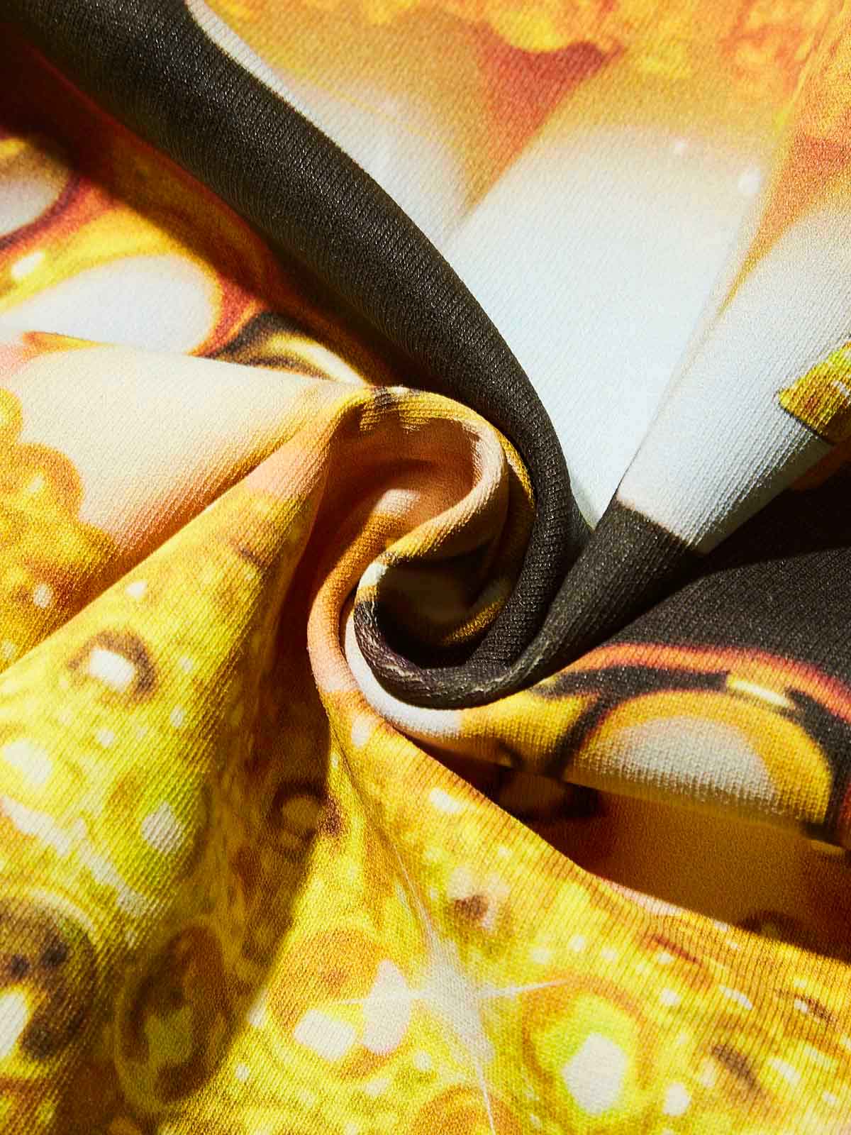 Lemon Yellow Gem Lip Print T-shirt