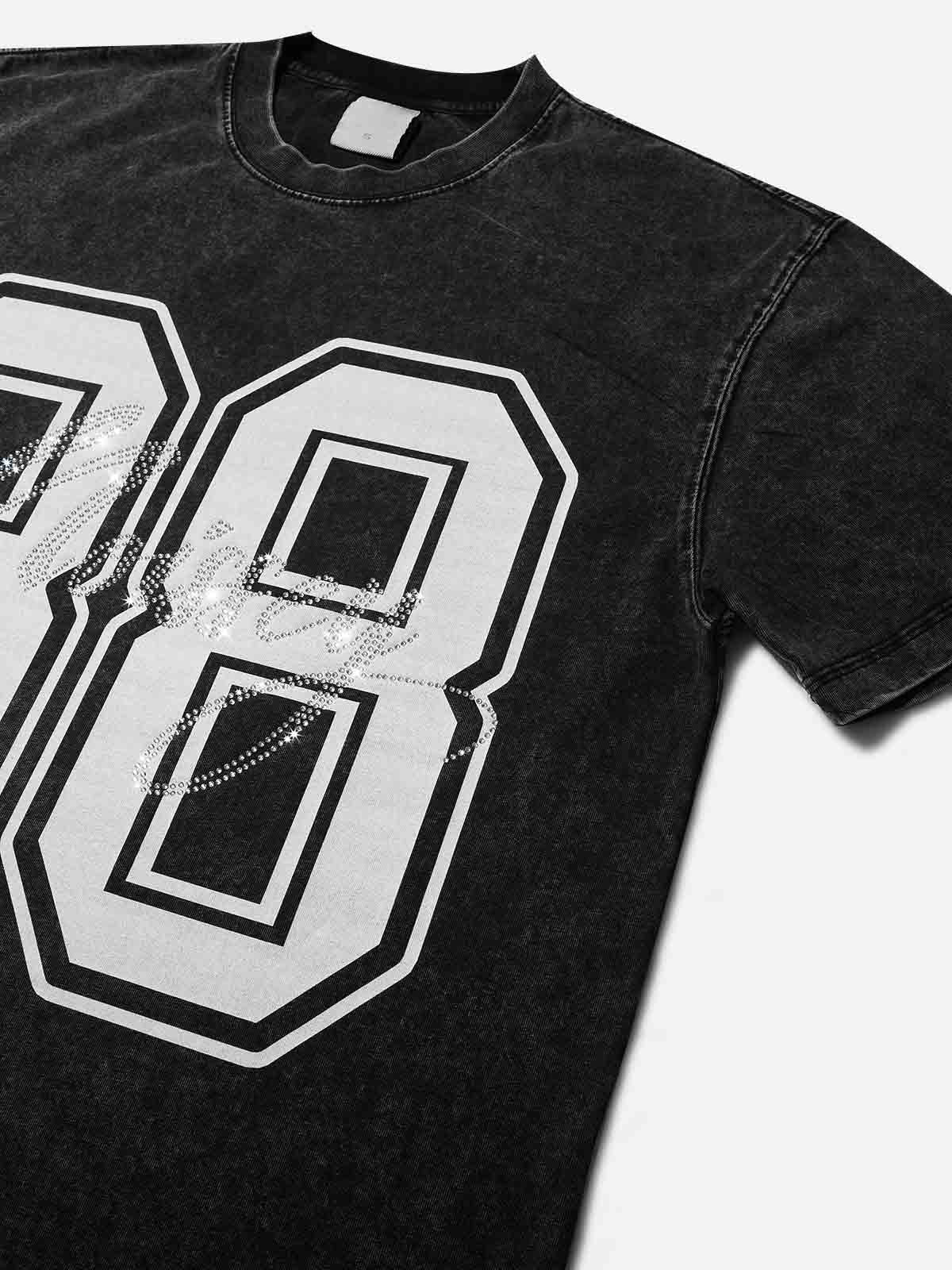 88 Noissey Diamond Wash Print T-shirt