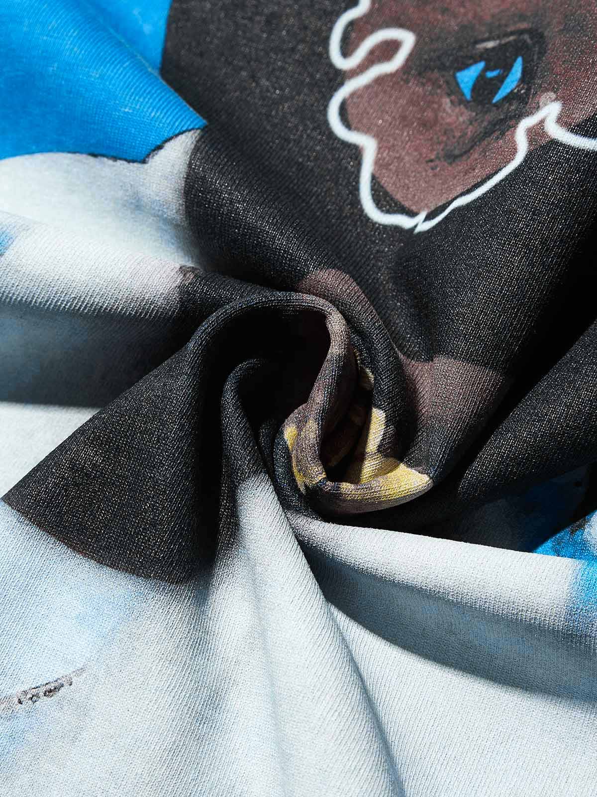 Golden Grills Artist Series Blue Washed Print T-shirt