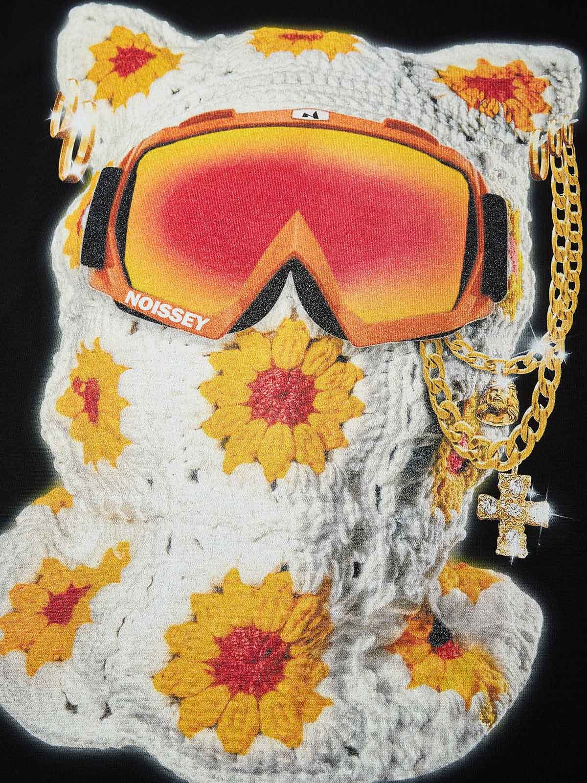 High quality "Functional Cat-ear Cap Black Print" 350g T-shirt