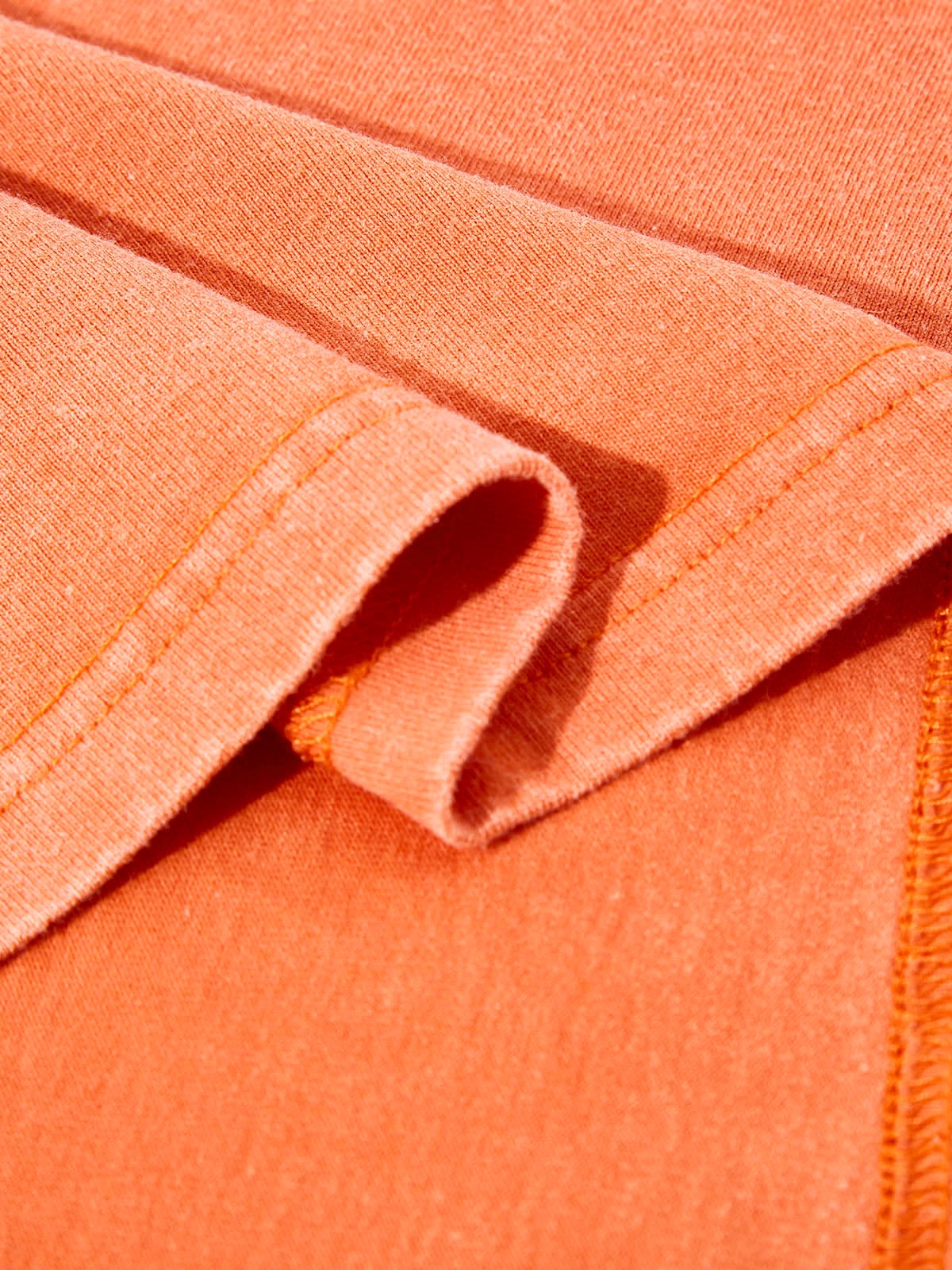 Star Player Cat Hat Orange Print washed T-shirt