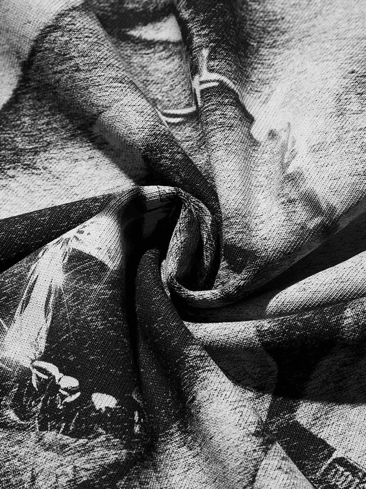 High Quality Vintage Portrait Thorn Print 350g T-shirt