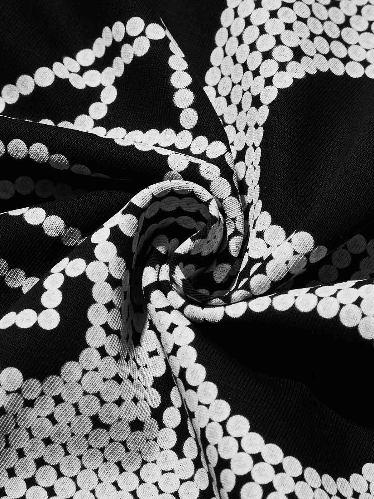 High Quality Pearl Balaclava Black & White Print 350g T-shirt