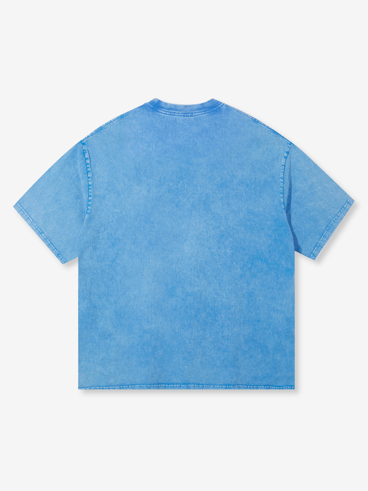 Glittering Blue Gemstone Wash Print T-shirt