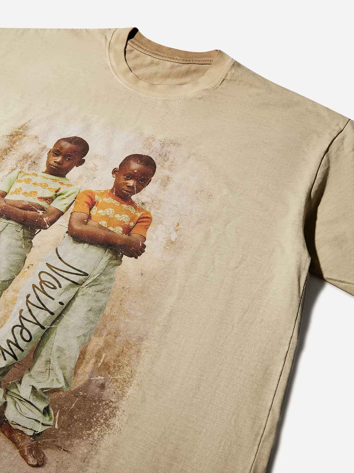 "I Am a Child of God" Distressed Watercolor Print T-Shirt