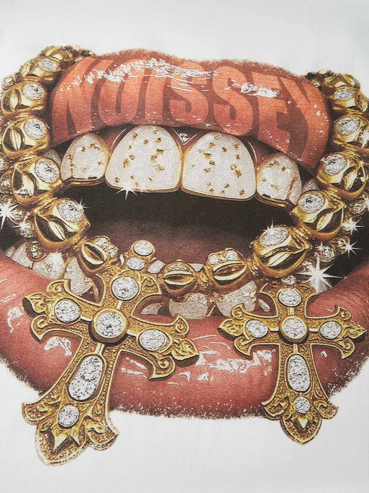 Boxy oversized T-shirt Golden Diamond Jewelry Grills Print T-Shirt