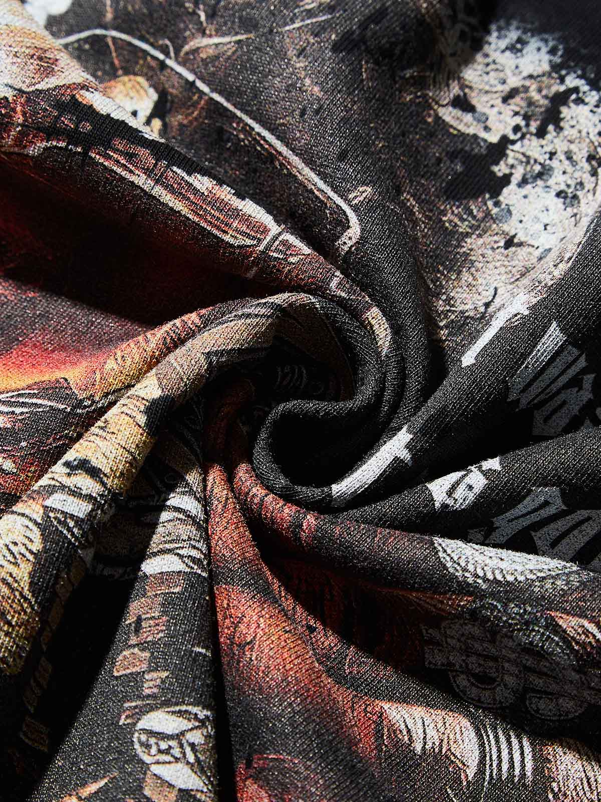 Boxy Oversized T-Shirt "WHO CARES? GET SOME MONEY"