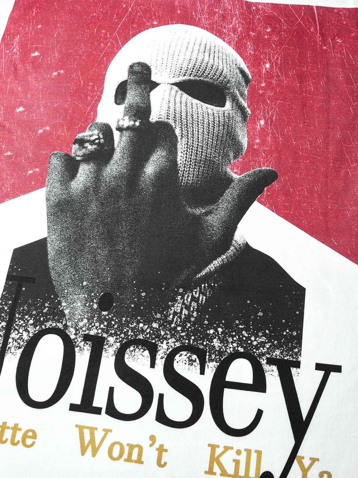 Boxy Oversized T-Shirt with Noissey Balaclava & Marlboro Cigarette Case Print