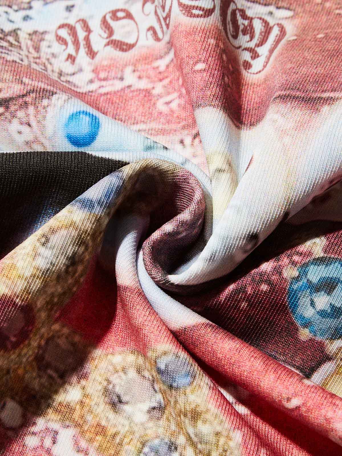 Boxy oversized T-shirt Diamond Teeth Cross Print