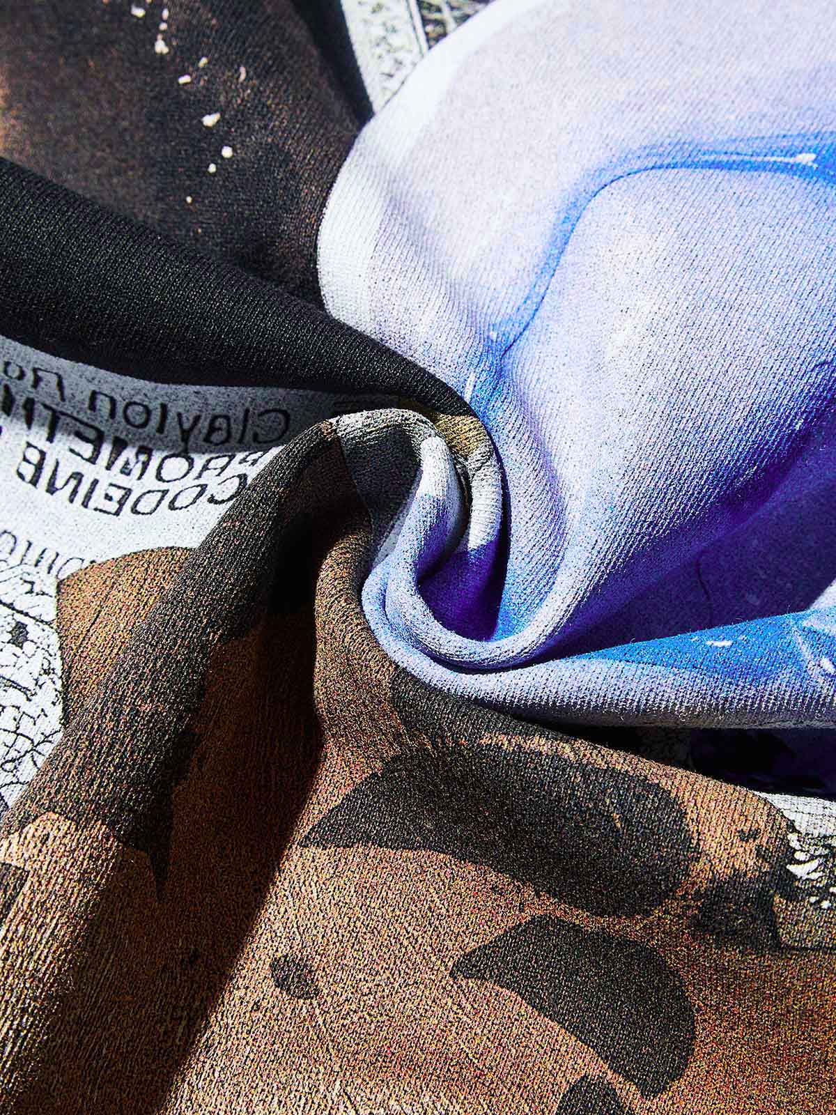 Sleepless Night Black Print T-shirt