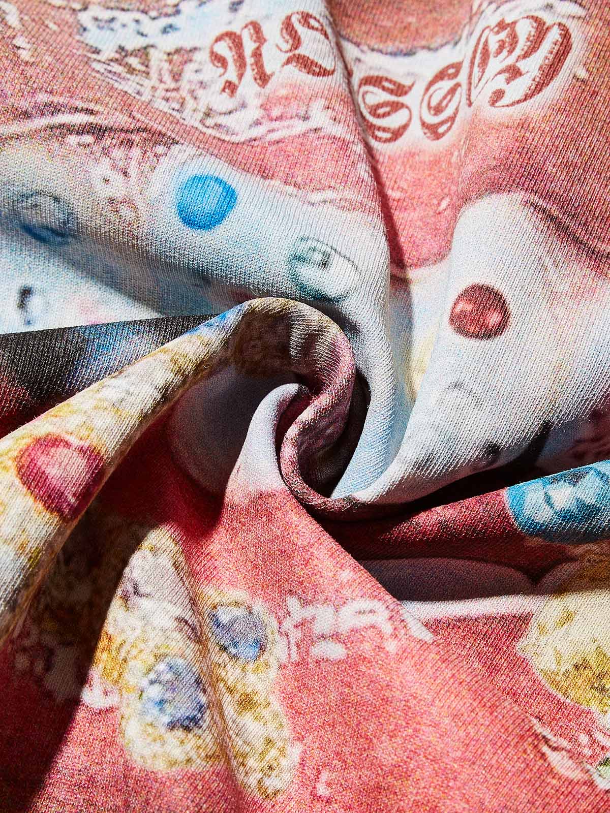 Diamond Teeth Cross Print T-shirt