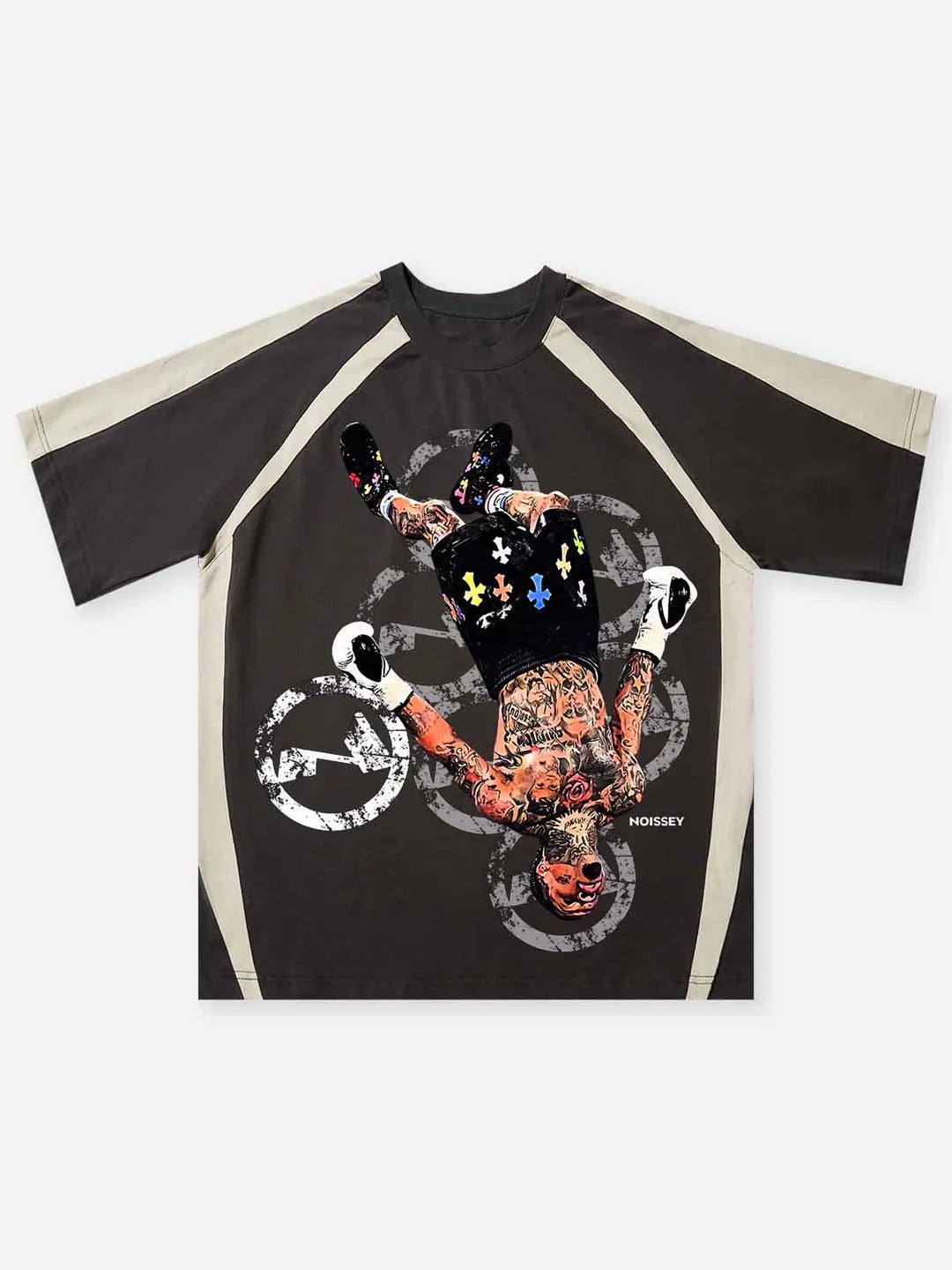 Chrome KO! Champion Print Preppy Style T-shirt