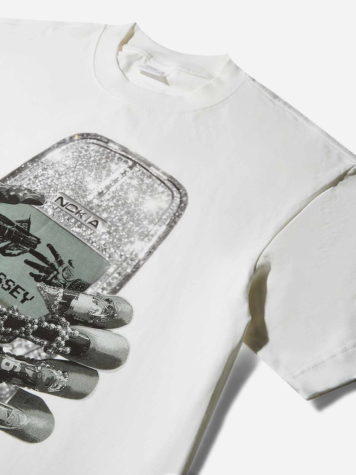 Diamond Nokia Nail Art Print T-shirt