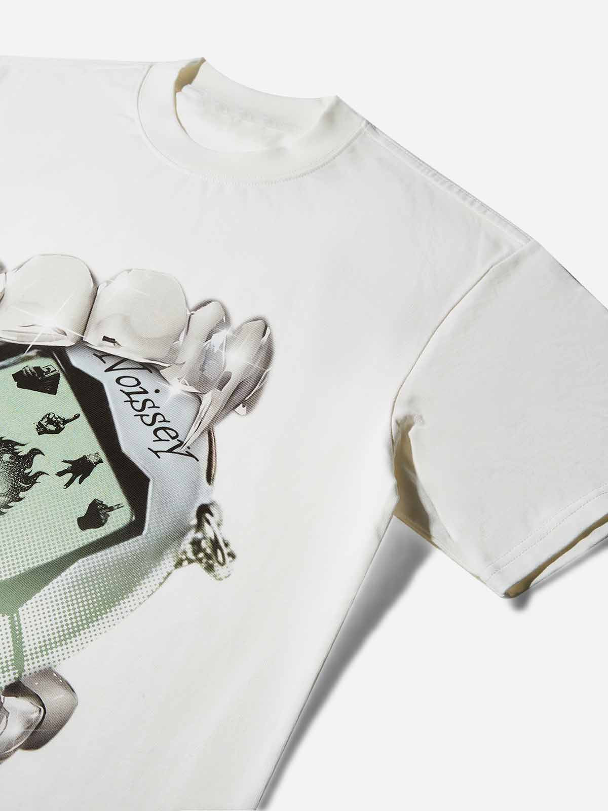 Noissey Fire man Retro Cyber Art Print T-Shirt