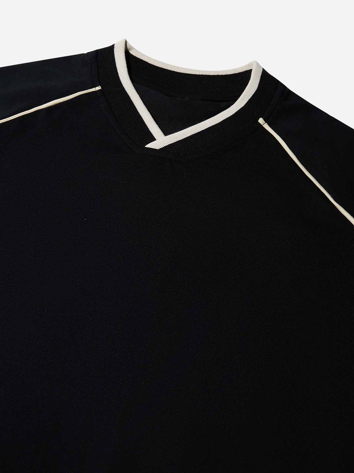 Liquid Metal Teeth Ice Cube Print Preppy Style T-shirt