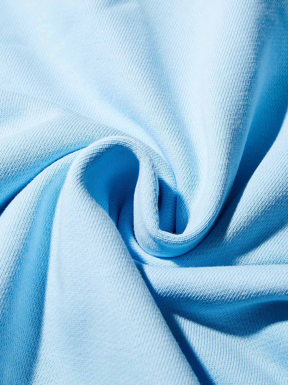 Metal Gaming Chain Print Light Blue Hoodie