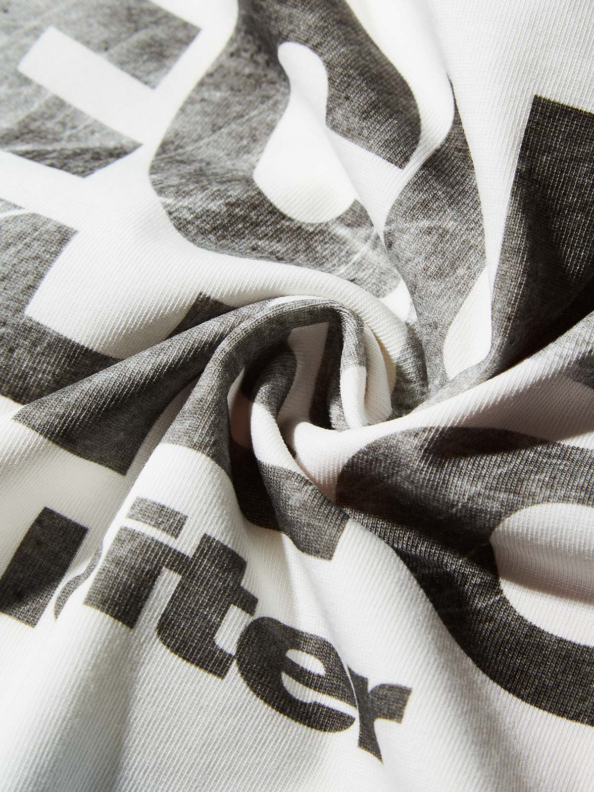 "SECURITY CHECK" Double-Sided Print Boxy Oversized T-Shirt