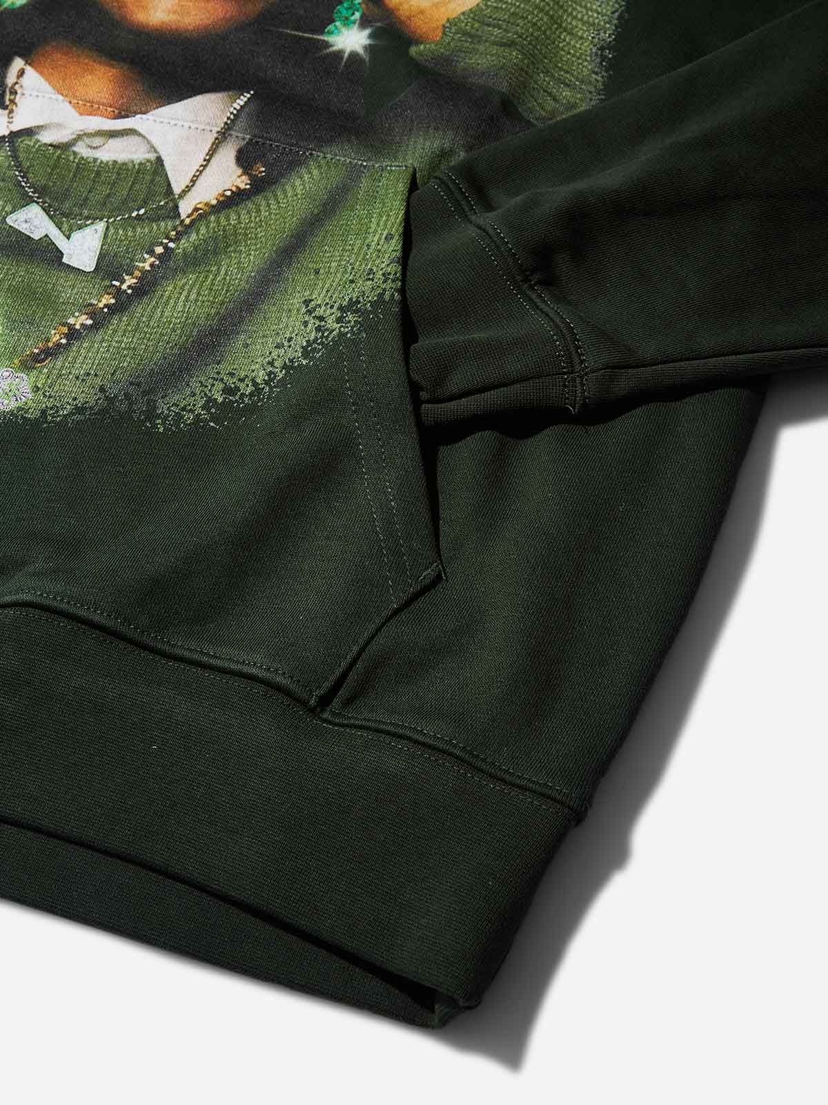 Avocado Green Cat Ear Crochet Hat Thin Hoodie