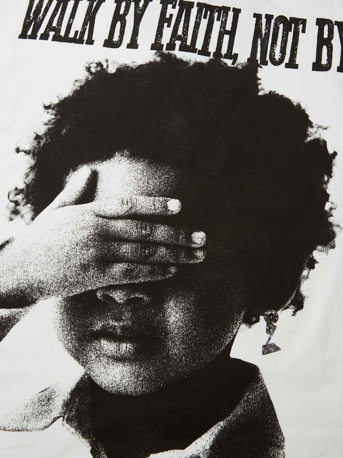 Boxy Oversized T-Shirt - Child Covering Eyes