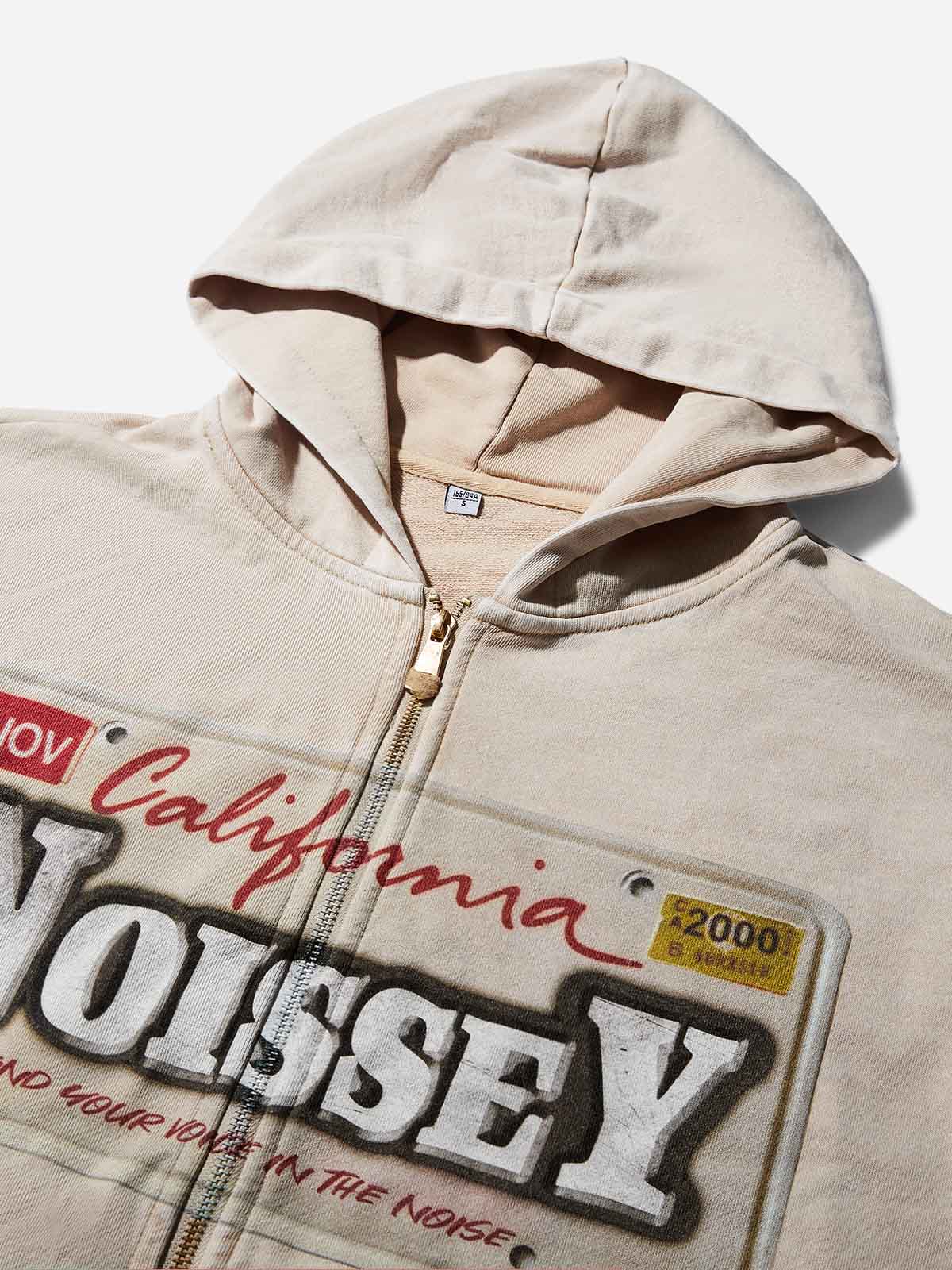 Noissey License Plate Logo Print Hoodie