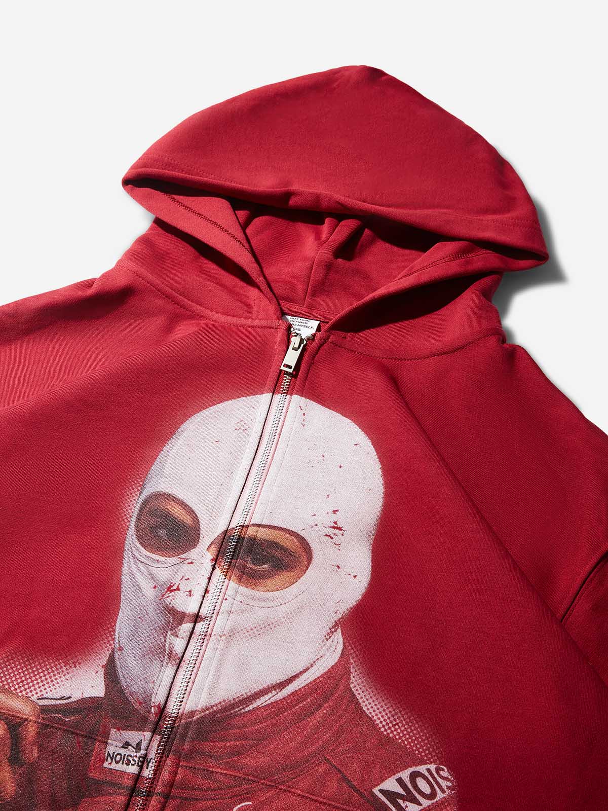 Racing Print Red hoodie