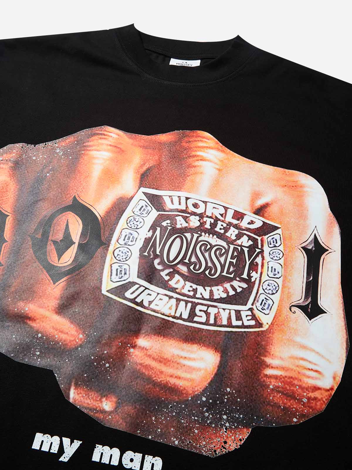 DAP ME UP! Print Boxy Oversized T-Shirt