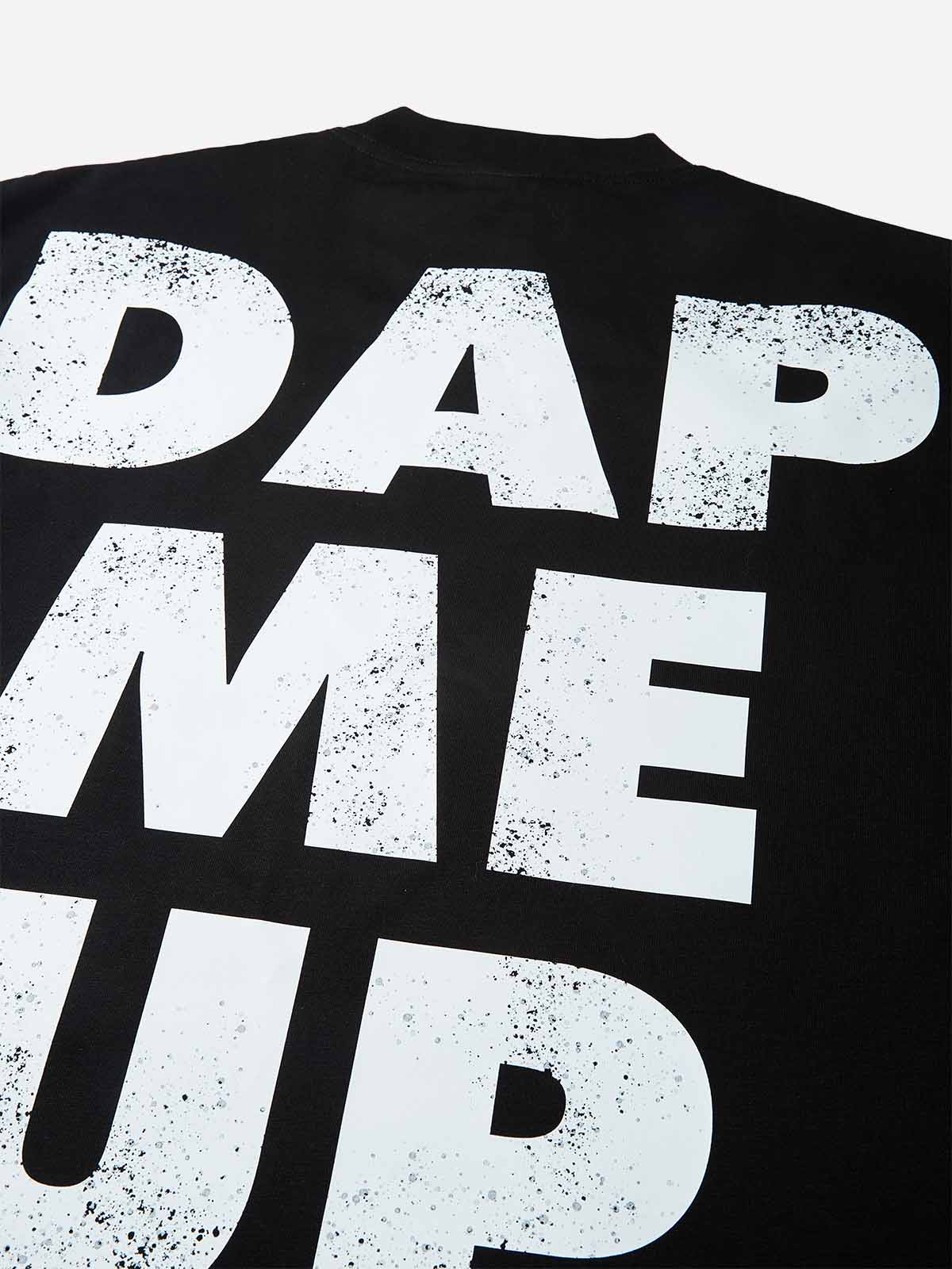 DAP ME UP! Print Boxy Oversized T-Shirt