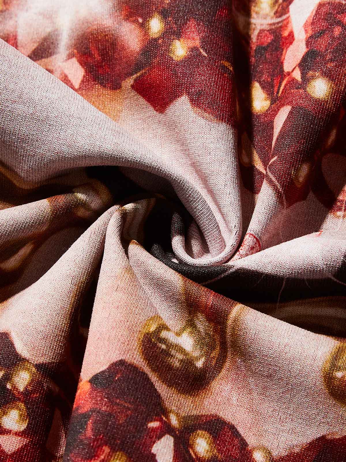 Red Gem Sparkle Lip Print Preppy T-shirt