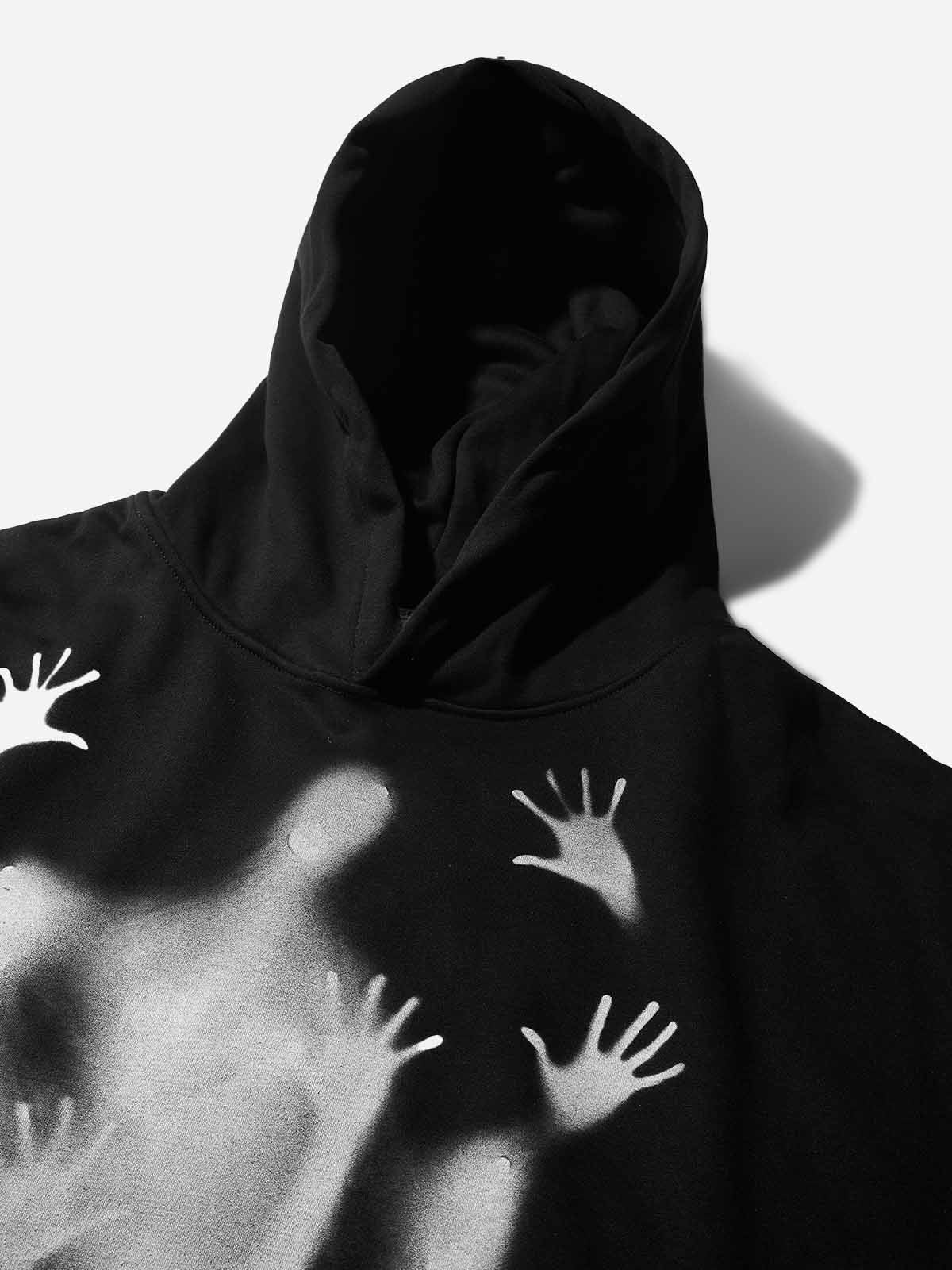 Halloween Special - Horror Portrait Printed Tech-Fabric Hoodie