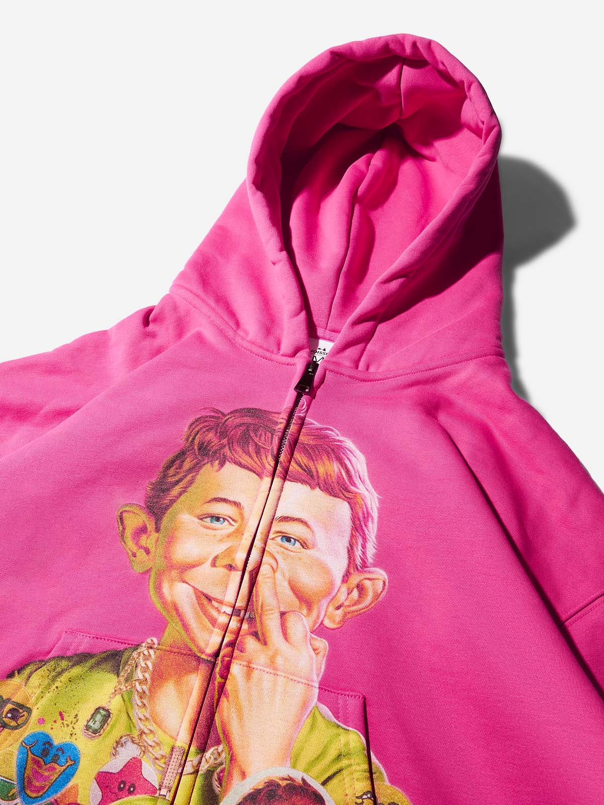 Bad Boy Hip-Hop Style Distressed Print Hoodie