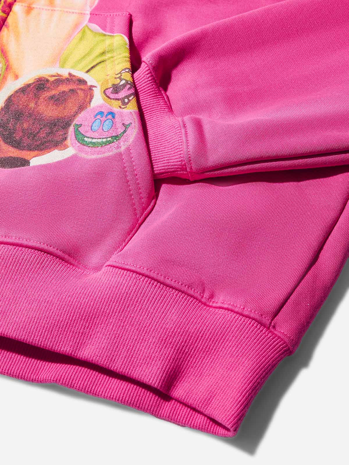 Bad Boy Hip-Hop Style Distressed Print Hoodie