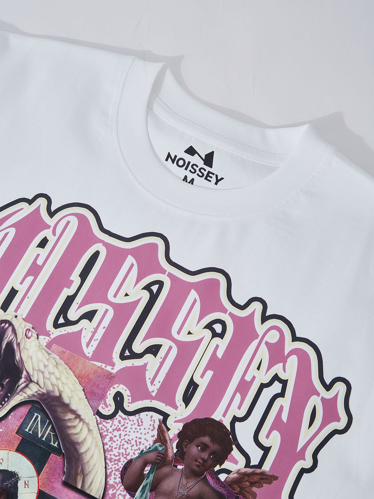 Jesus and Black Little Angel Printed T-shirt