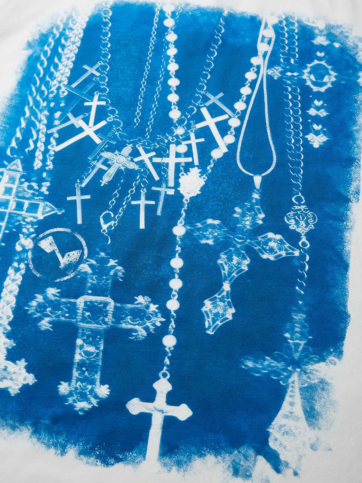 Blueprint Vintage Cross Print T-shirt