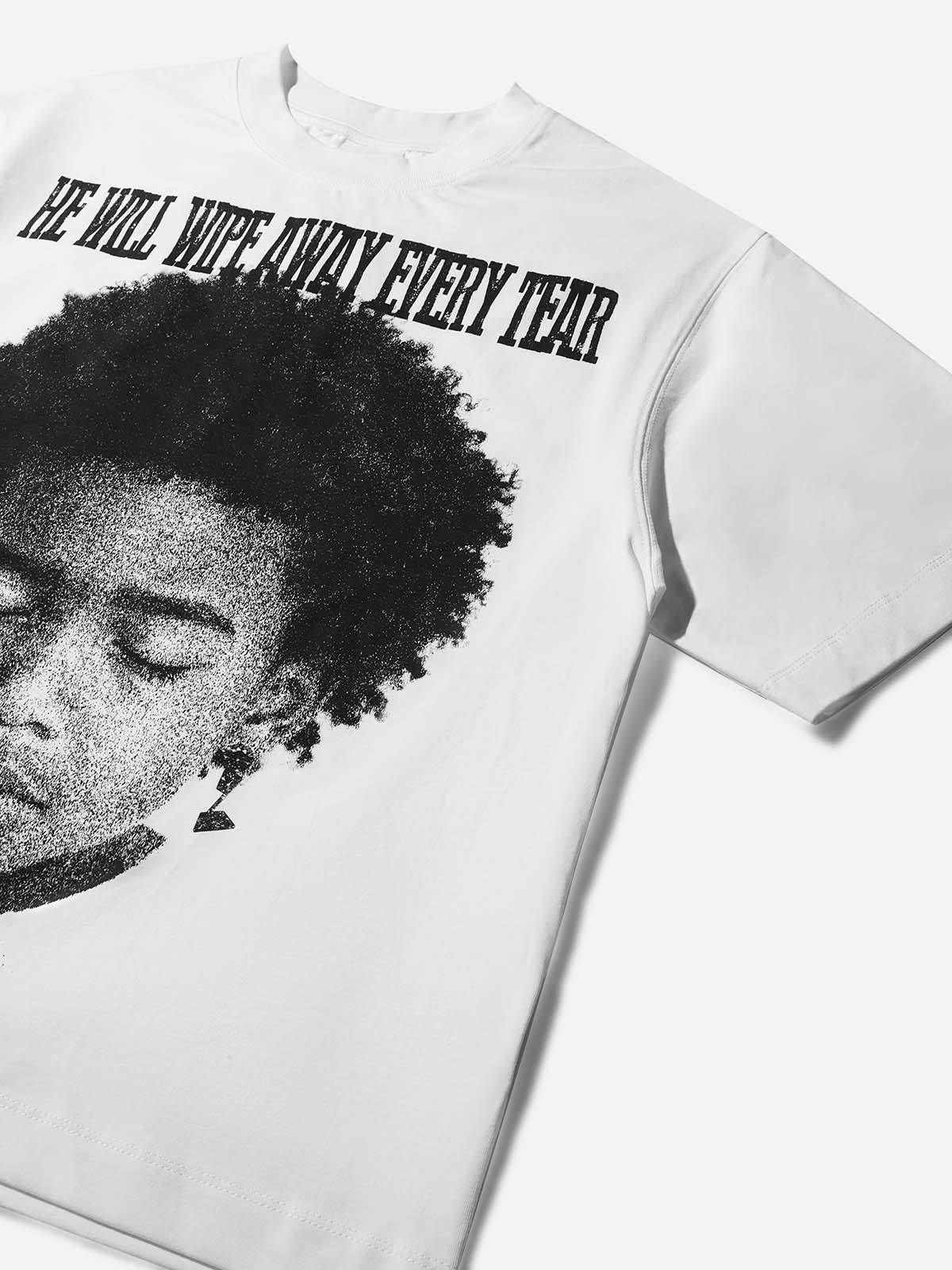 "Wiping Tears with Money" Boy Print T-shirt