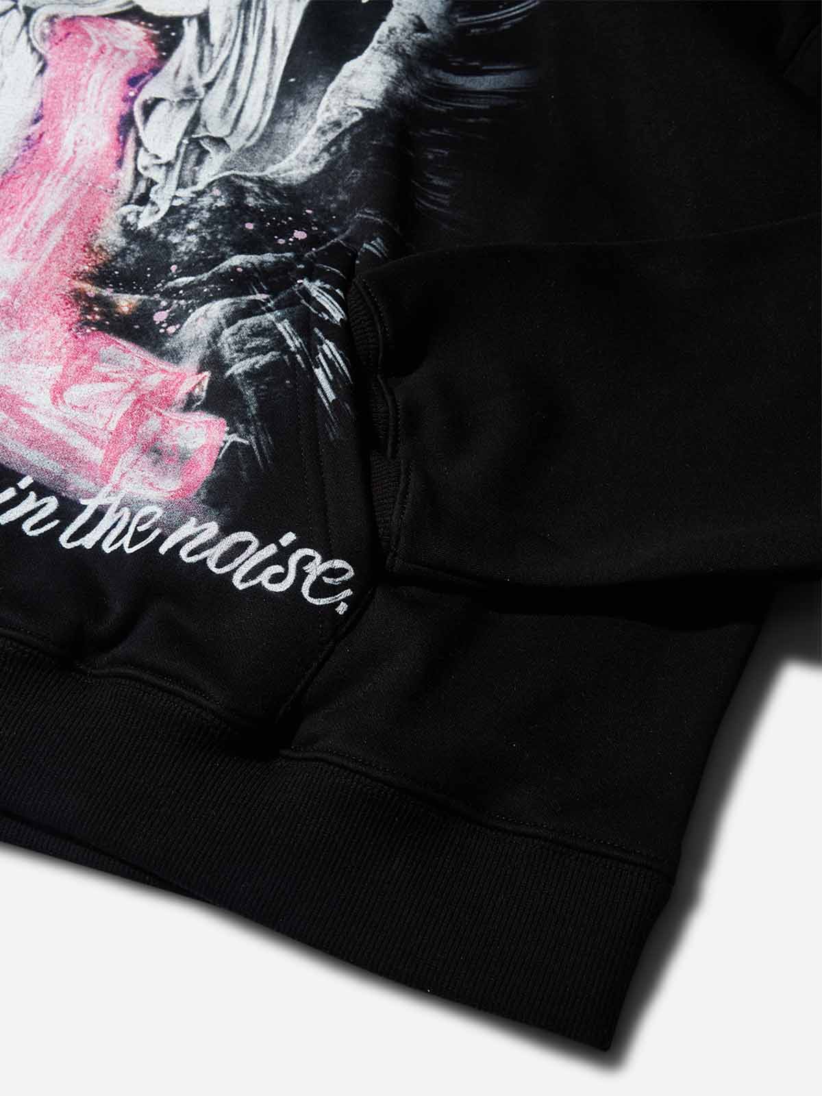 Jesus Pouring Stories Art Print Tech-Fabric Hoodie