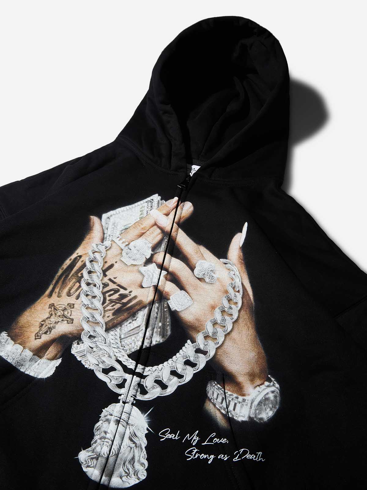 Seal My Love, Strong as Death Warmth-keeping Hoodie