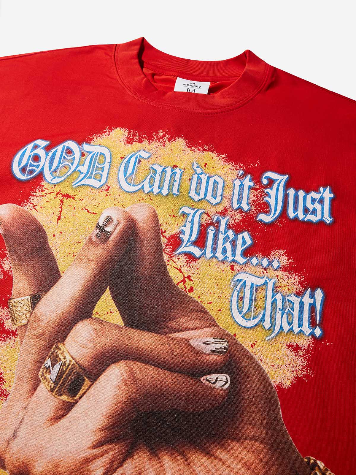 God can do it just like...THAT! Boxy Oversized T- shirt