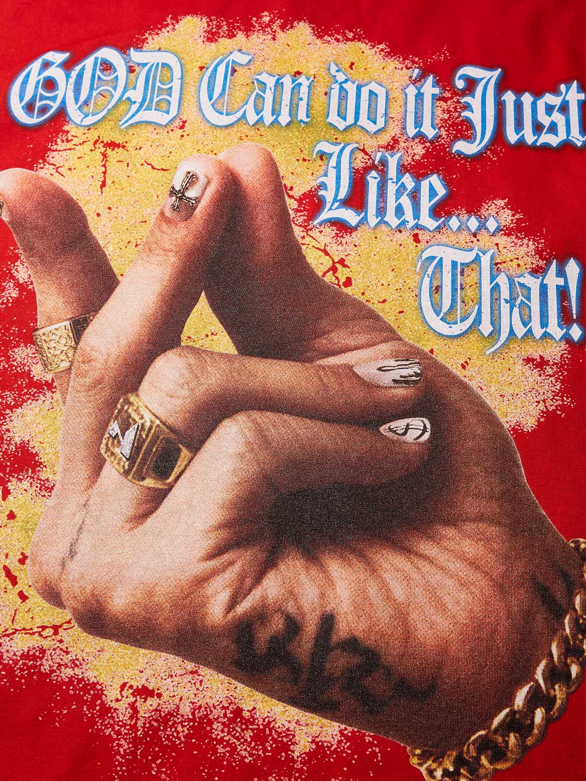 God can do it just like...THAT! Boxy Oversized T- shirt