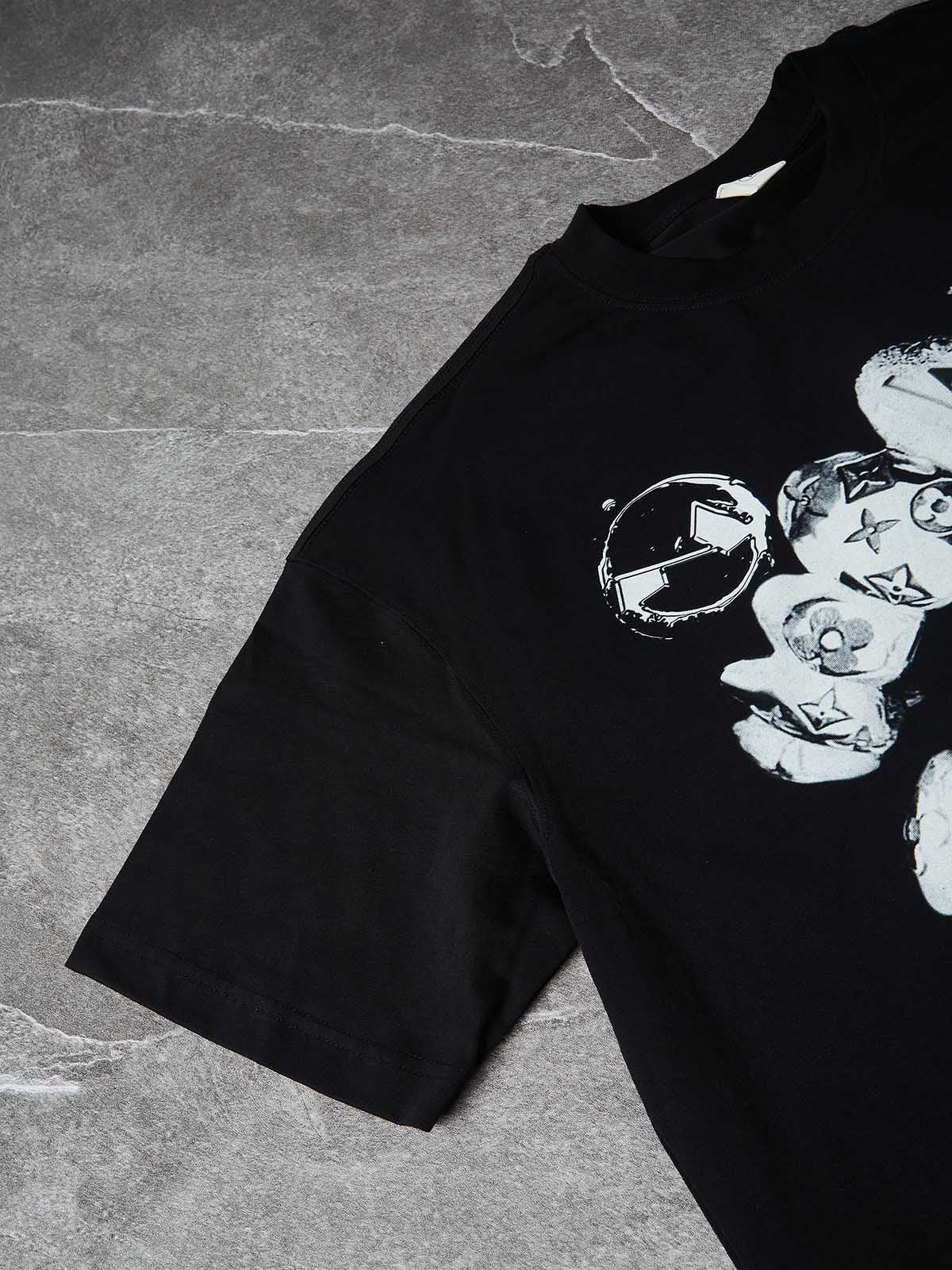 NOISSEY "Liquid Metal" Diamond Teeth Cooling Boxy Oversized Tee