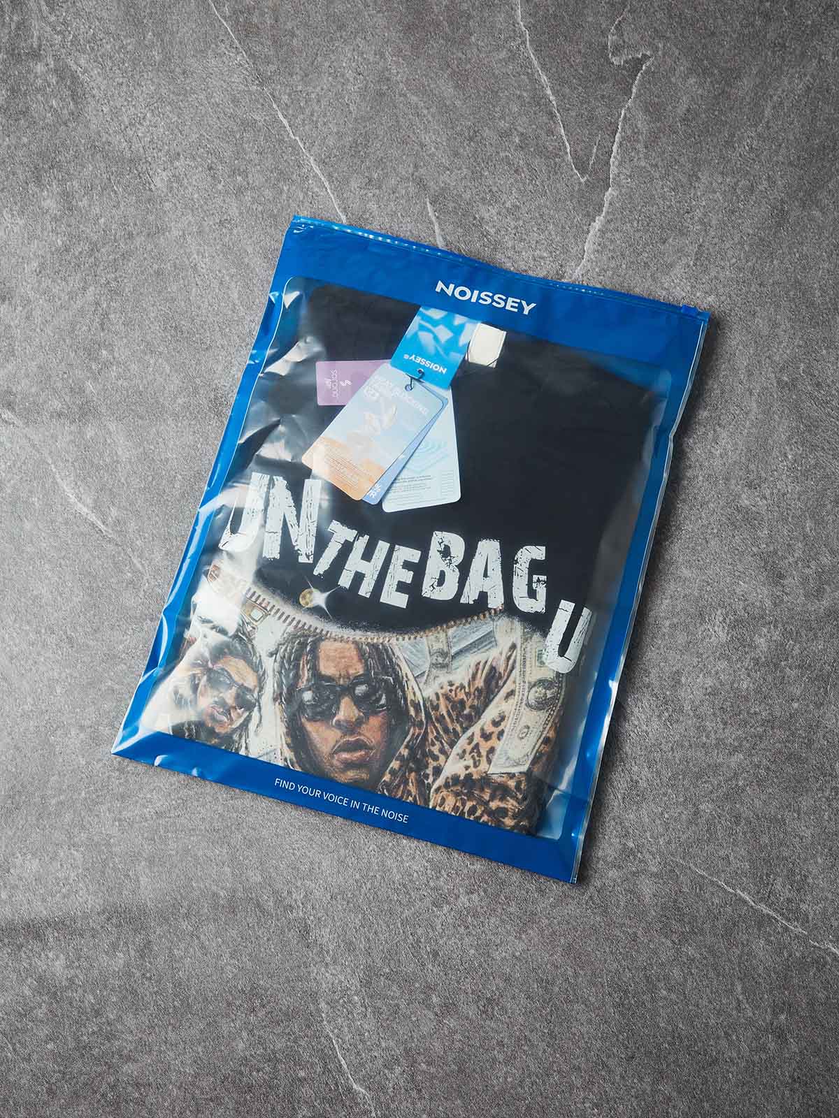 NOISSEY "RUN THE BAG UP" MONEY STACK ART PRINT OVERSIZED Boxy T-SHIRT