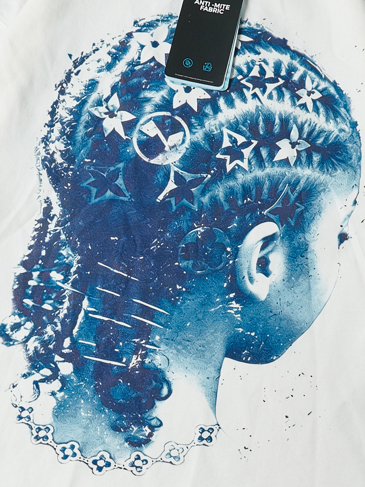 NOISSEY Deep Blue Braids - Luxe Tattoo Pattern Art Long Sleeve Tee