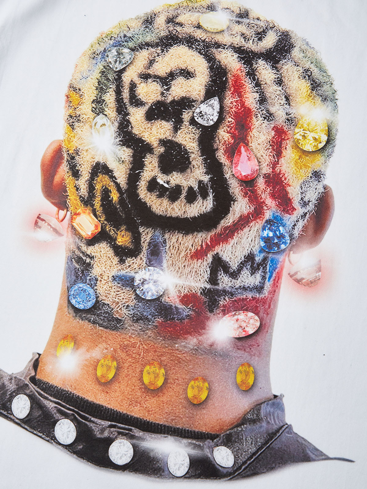 BOUNCE BACK© Colored Hair Diamond Print T-shirt