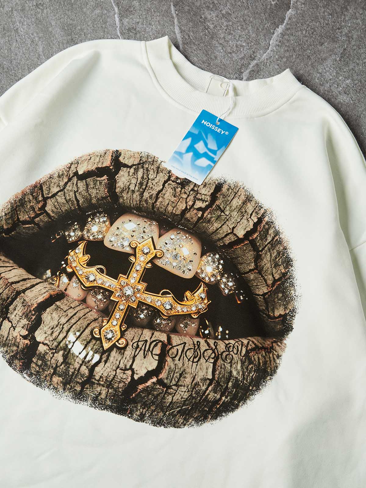 NOISSEY Real Tree Camo "Golden Cross" Layered Long Sleeve
